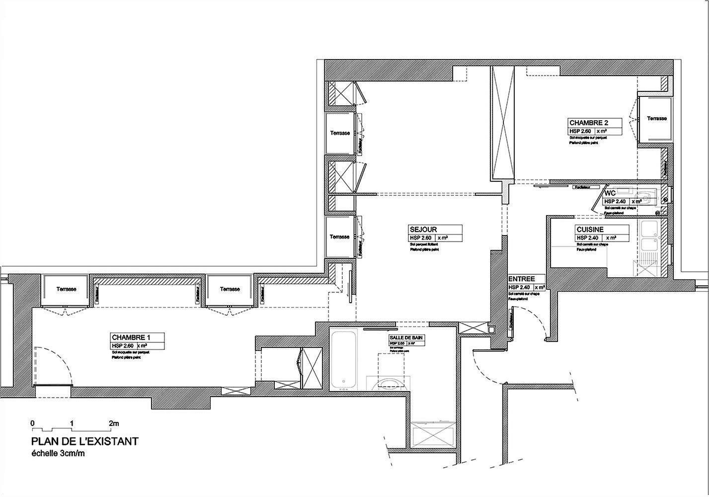 A Small and Stylish Contemporary Apartment in Paris, France by h2o architectes (17)