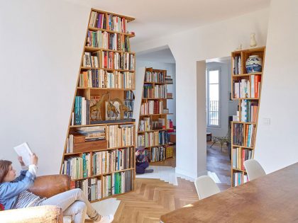 A Small and Stylish Contemporary Apartment in Paris, France by h2o architectes (2)