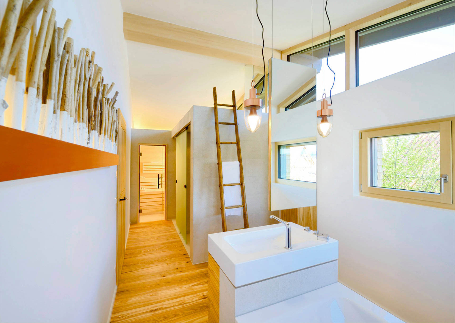 A Smart Contemporary Home with an Eco-Friendly and Luminous Character in Poing, Germany by Bau-Fritz (9)