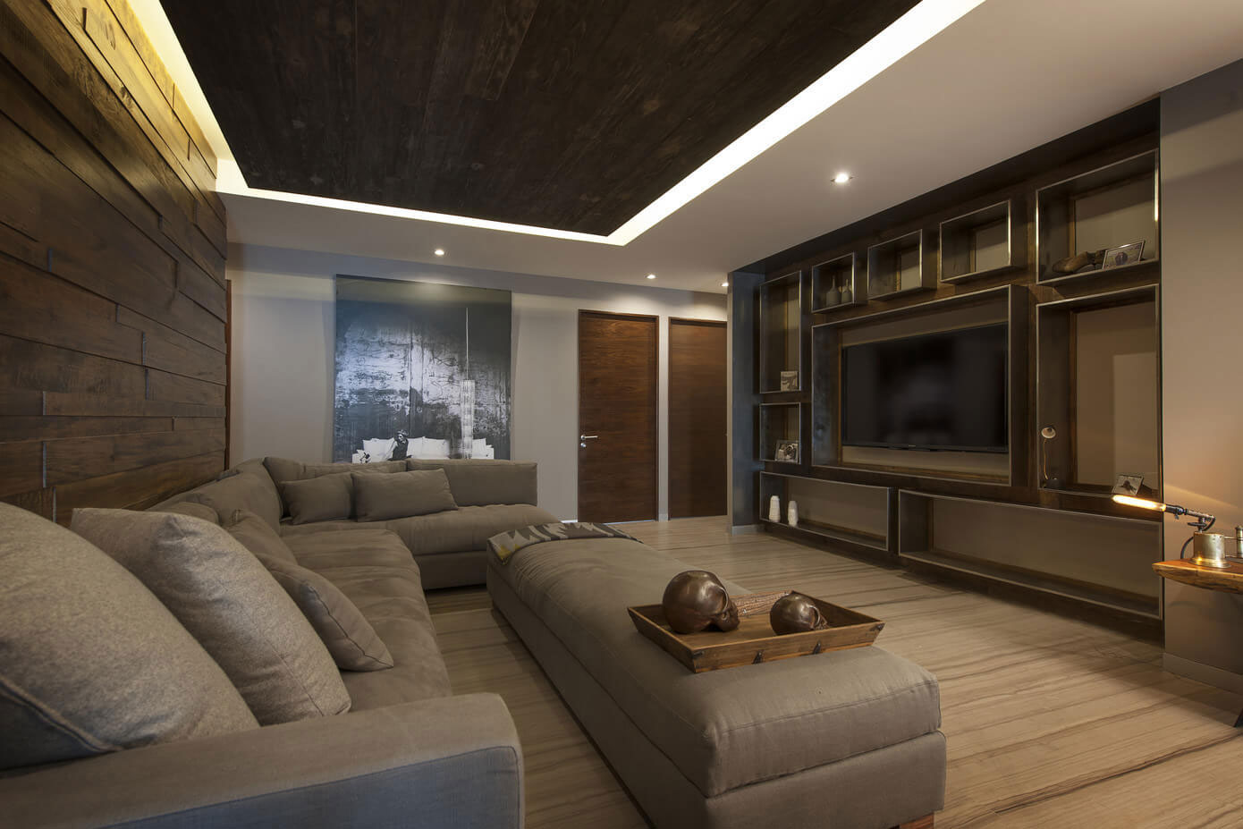 A Sober and Elegant Apartment with Industrial and Warm Elements in Interlomas, Mexico City by Kababie Arquitectos (2)