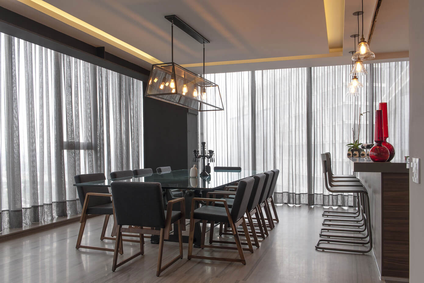 A Sober and Elegant Apartment with Industrial and Warm Elements in Interlomas, Mexico City by Kababie Arquitectos (6)