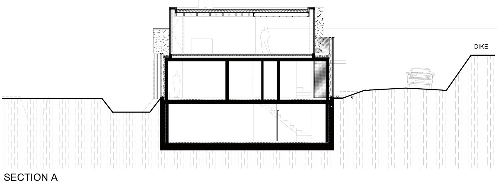 A Spacious Contemporary Home Finished with Concrete, Metal Mesh and Glass in Knokke by Govaert & Vanhoutte Architects (31)