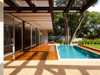 A Spacious Contemporary Home with Elegant Landscaping in Boaçava, Brazil by Vasco Lopes Arquitetura (4)