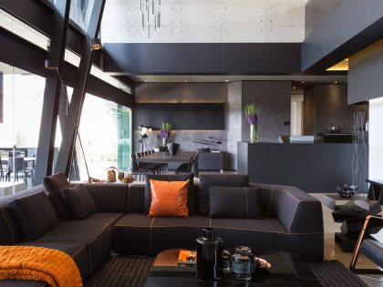 A Spacious Modern Home Made of Steel, Glass and Concrete in Bedfordview by Nico van der Meulen Architects (9)