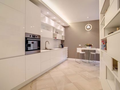 A Spacious, Stylish and Bright Contemporary Apartment in Rome, Italy by MOB ARCHITECTS (11)