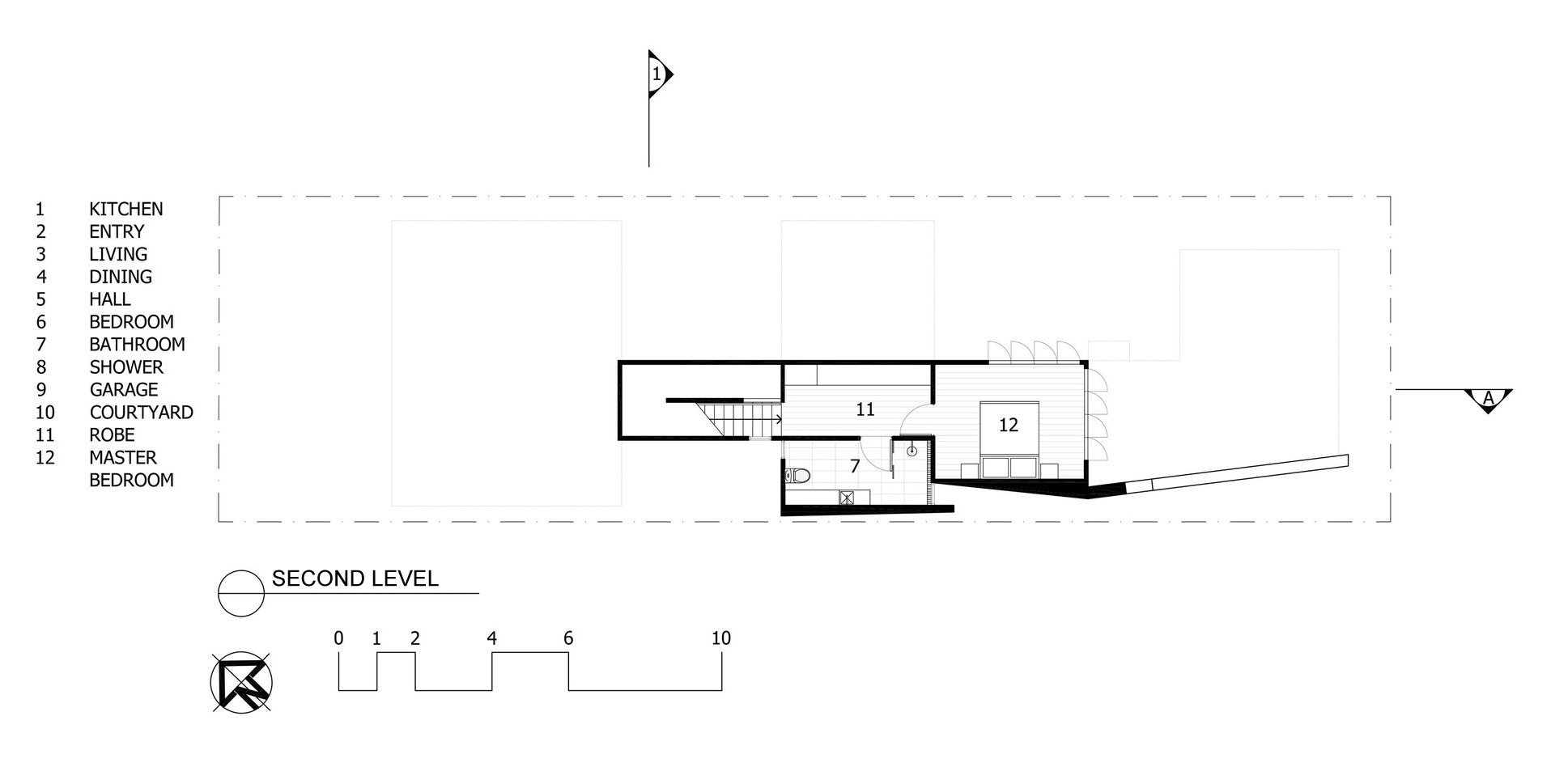 A Spectacular Long Narrow House with Long Kitchen in New Farm, Queensland by O’Neill Architecture (19)