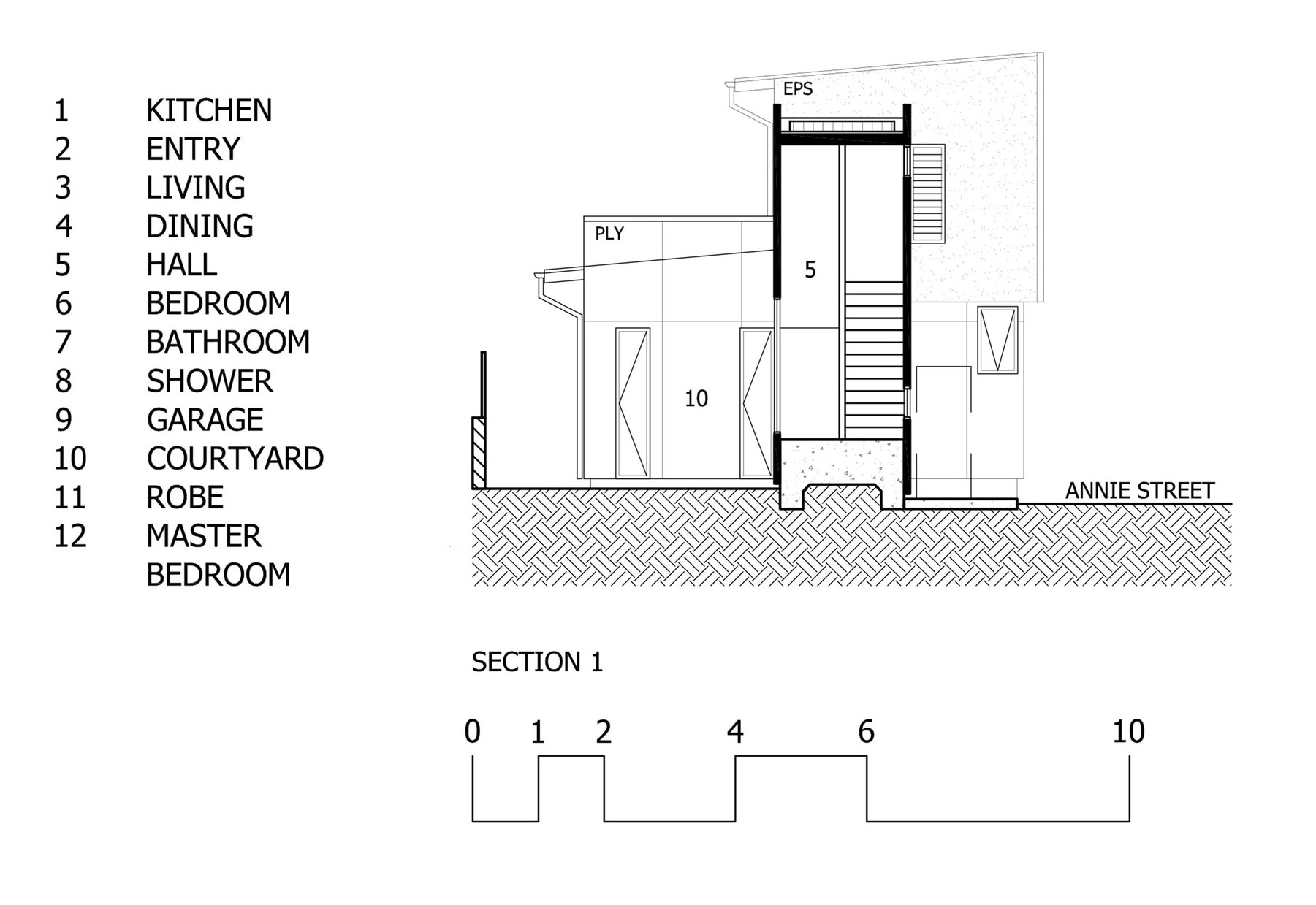 A Spectacular Long Narrow House with Long Kitchen in New Farm, Queensland by O’Neill Architecture (25)