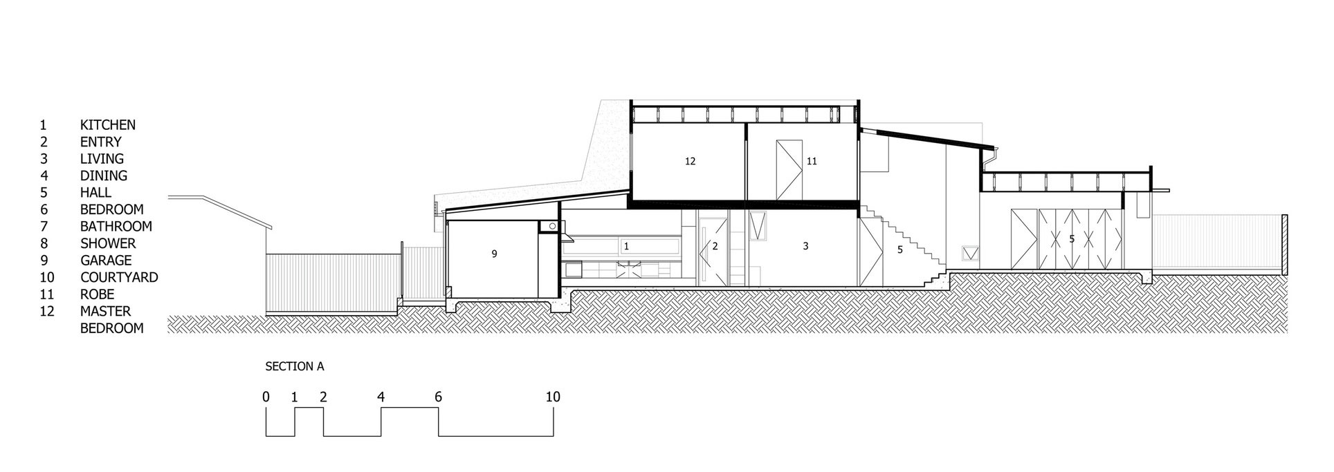 A Spectacular Long Narrow House with Long Kitchen in New Farm, Queensland by O’Neill Architecture (26)