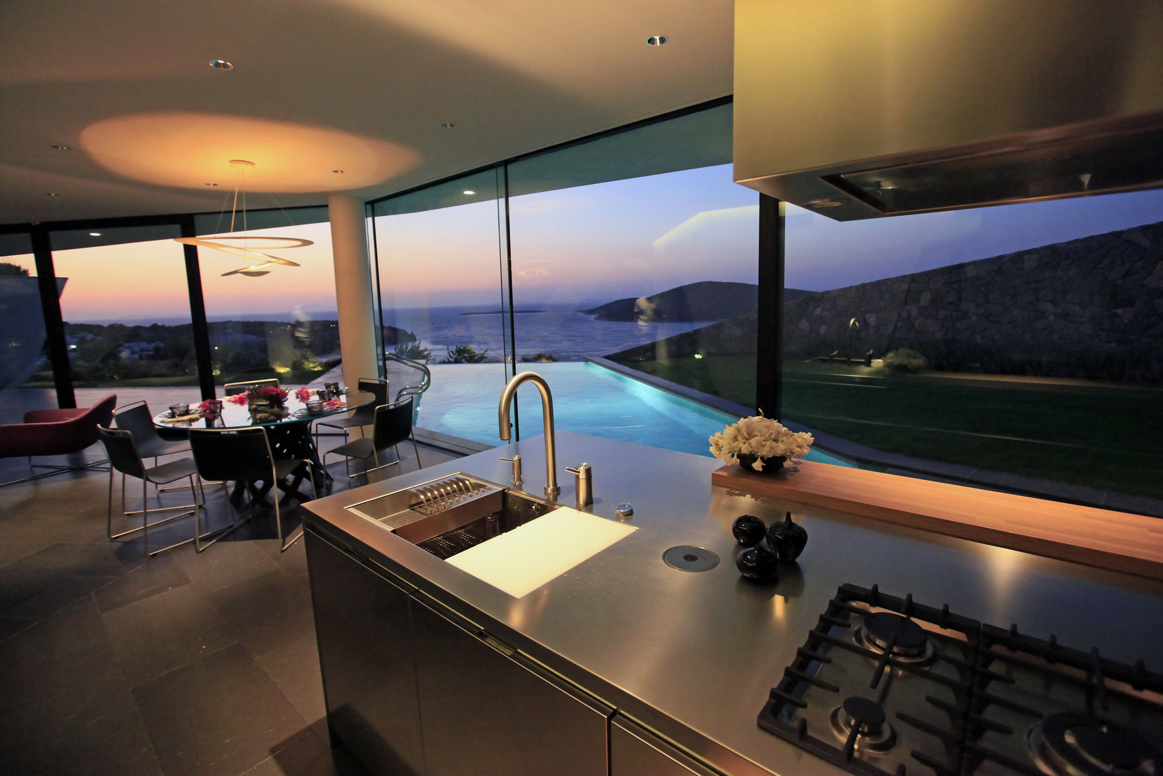 A Striking Contemporary Home Overlooking the Hebil Bay in Bodrum, Turkey by Aytaç Architects (31)