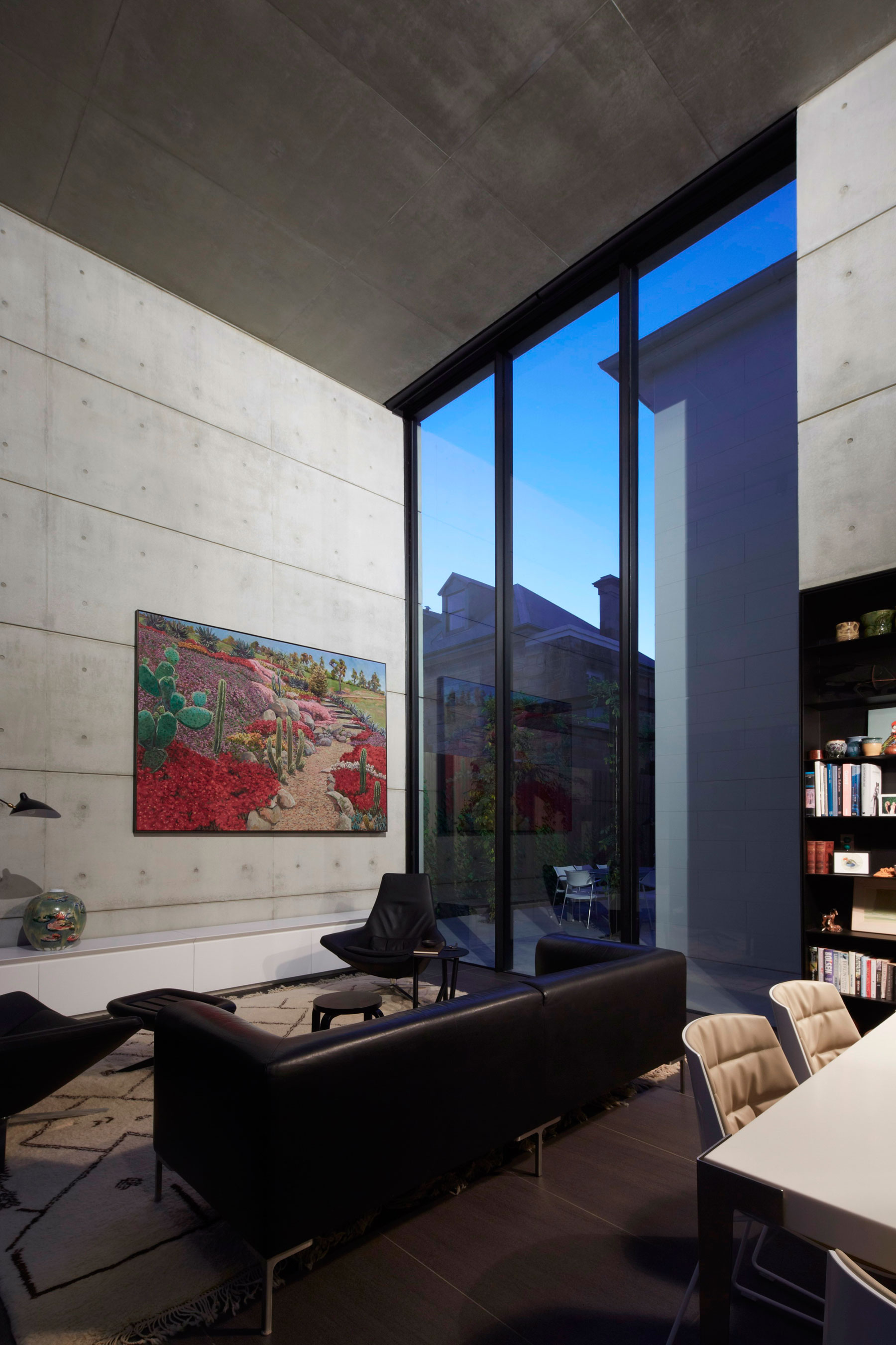A Striking Contemporary Home with Concrete Walls and Pool in Woollahra, Australia by Smart Design Studio (13)