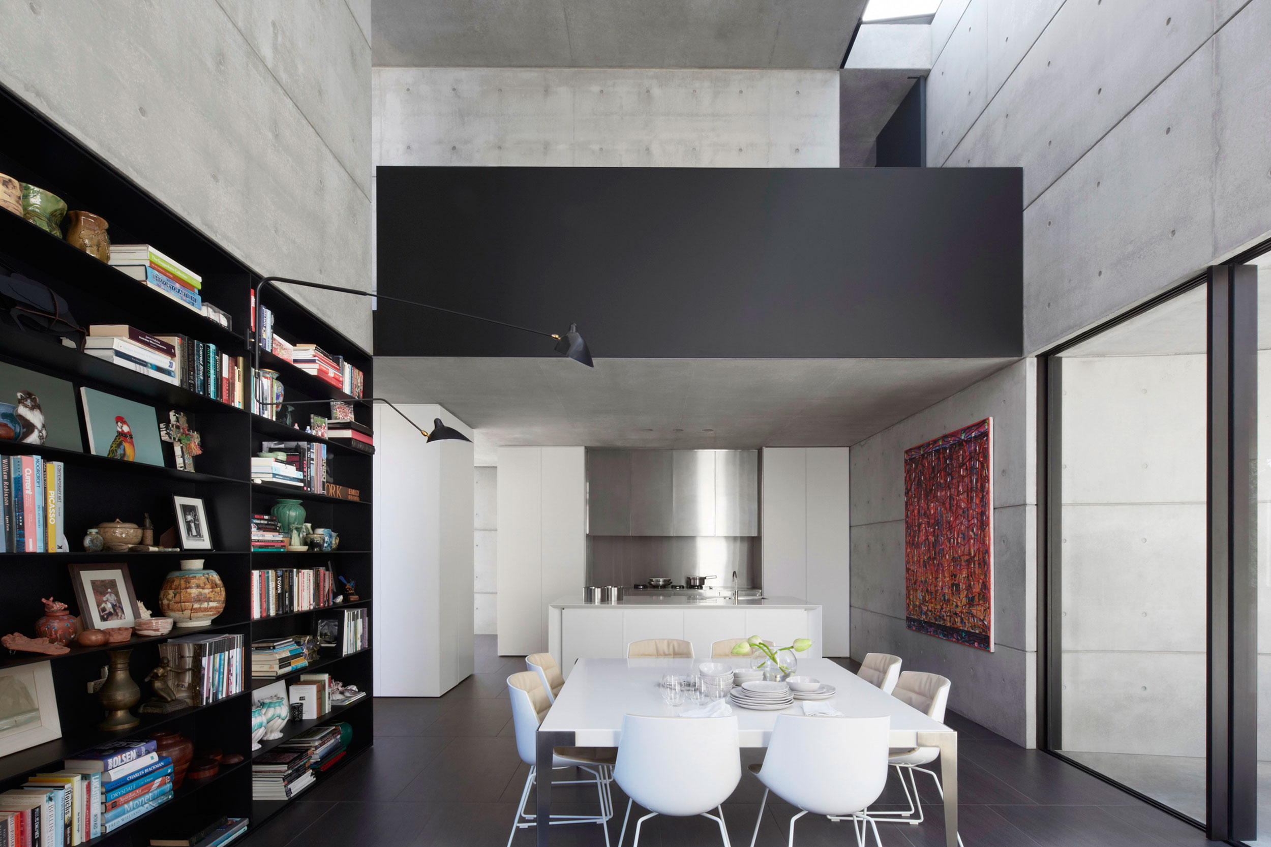 A Striking Contemporary Home with Concrete Walls and Pool in Woollahra, Australia by Smart Design Studio (16)