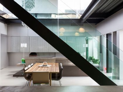 A Striking Contemporary Home with Fascinating Interiors in London, England by Adjaye Associates (8)