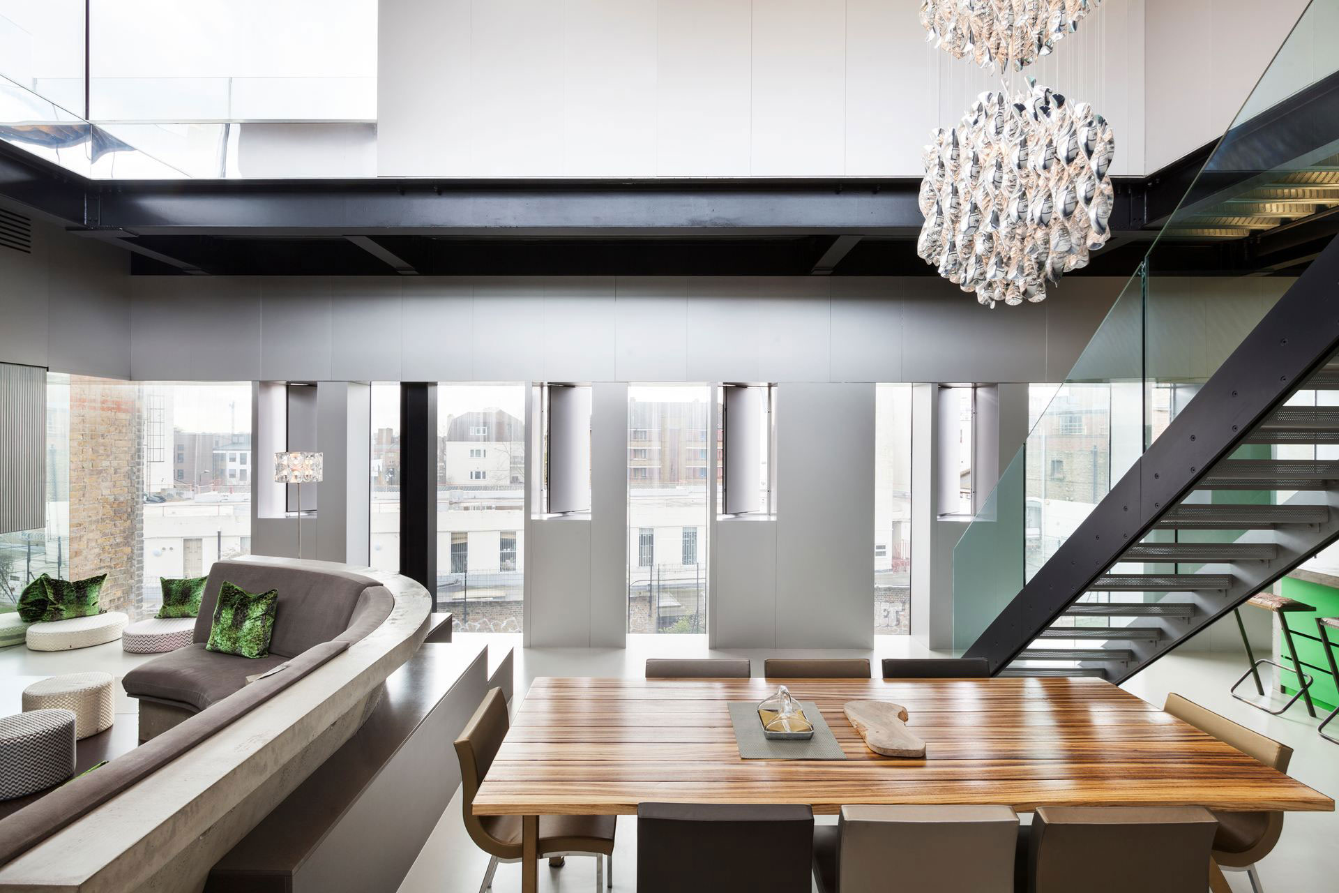 A Striking Contemporary Home with Fascinating Interiors in London, England by Adjaye Associates (9)