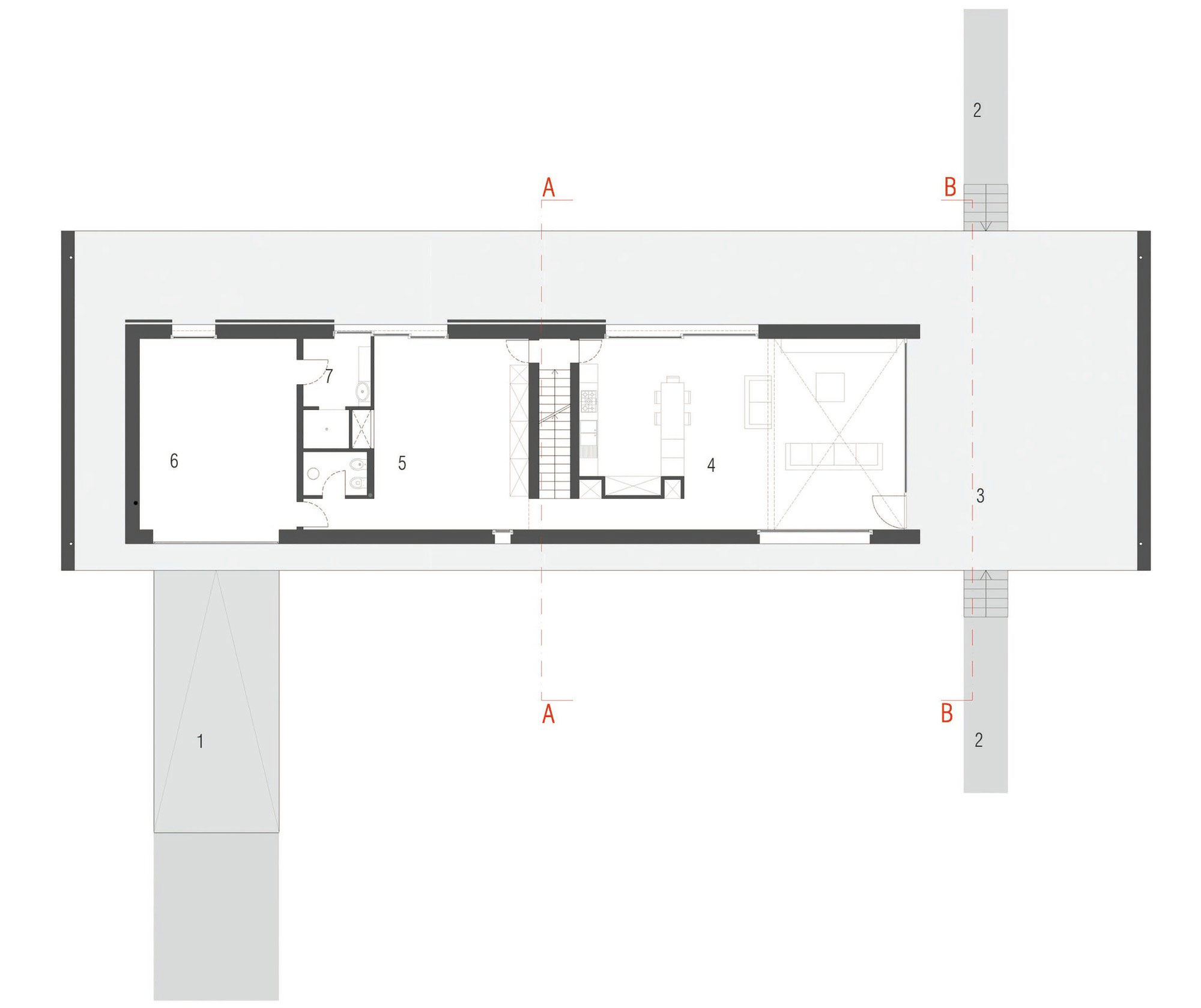 A Striking Contemporary Monolithic House with a Frame in Castelnovo, Italy by Andrea Oliva (16)