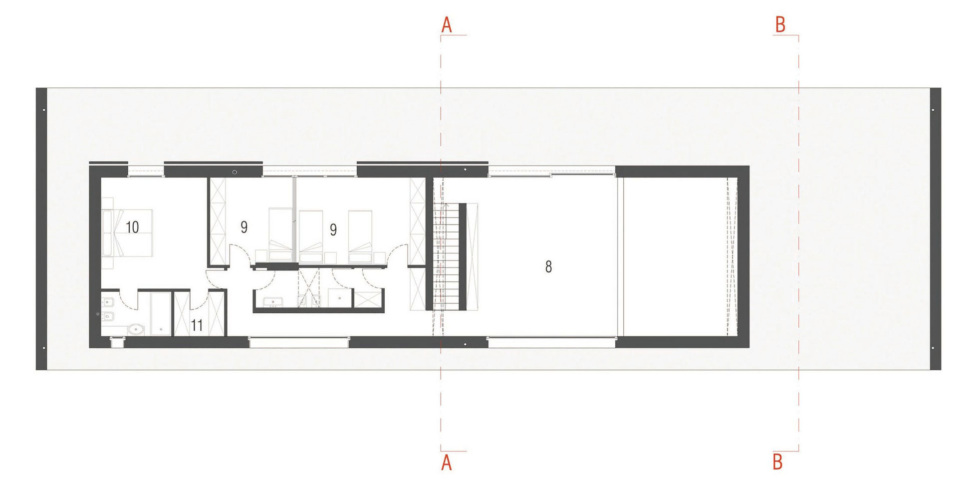A Striking Contemporary Monolithic House with a Frame in Castelnovo, Italy by Andrea Oliva (17)