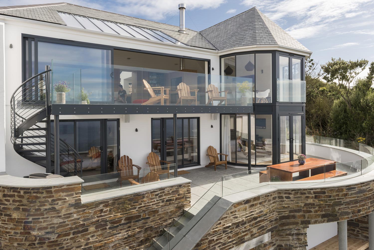 A Striking Modern Stone House with Luminous Interior and Sea Views in Sennen Cove by Laurence Associates (1)