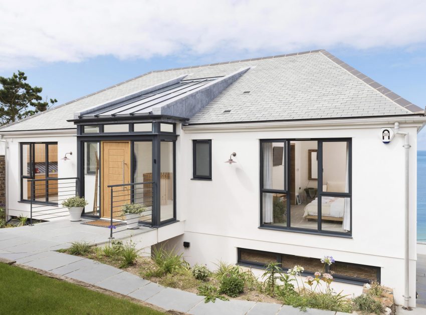 A Striking Modern Stone House with Luminous Interior and Sea Views in Sennen Cove by Laurence Associates (11)
