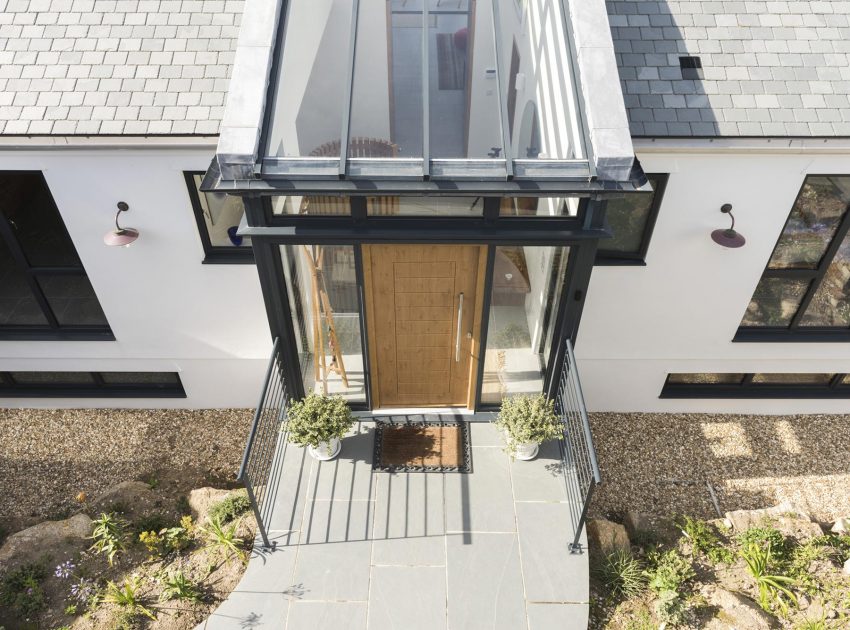 A Striking Modern Stone House with Luminous Interior and Sea Views in Sennen Cove by Laurence Associates (12)