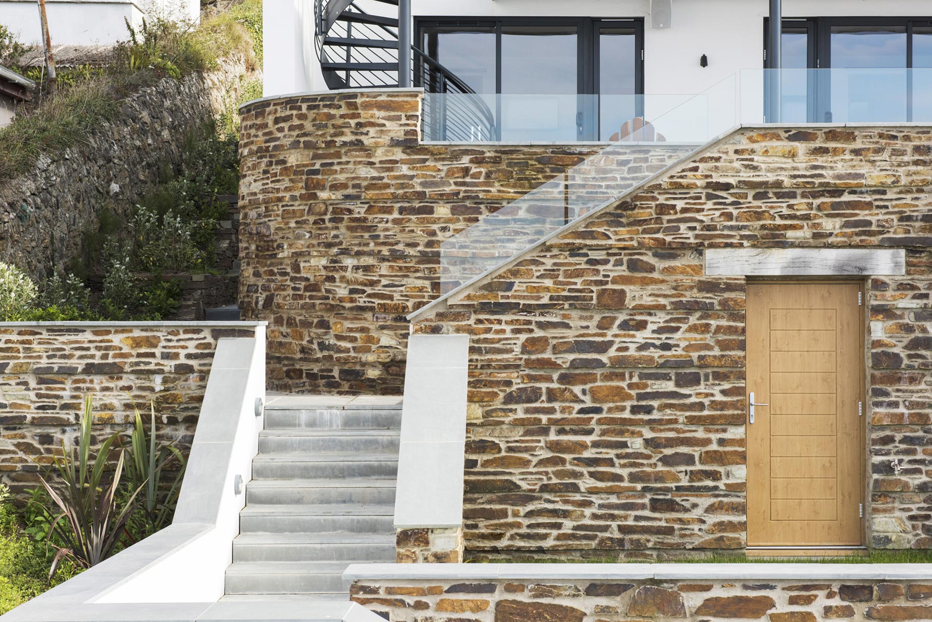 A Striking Modern Stone House with Luminous Interior and Sea Views in Sennen Cove by Laurence Associates (2)
