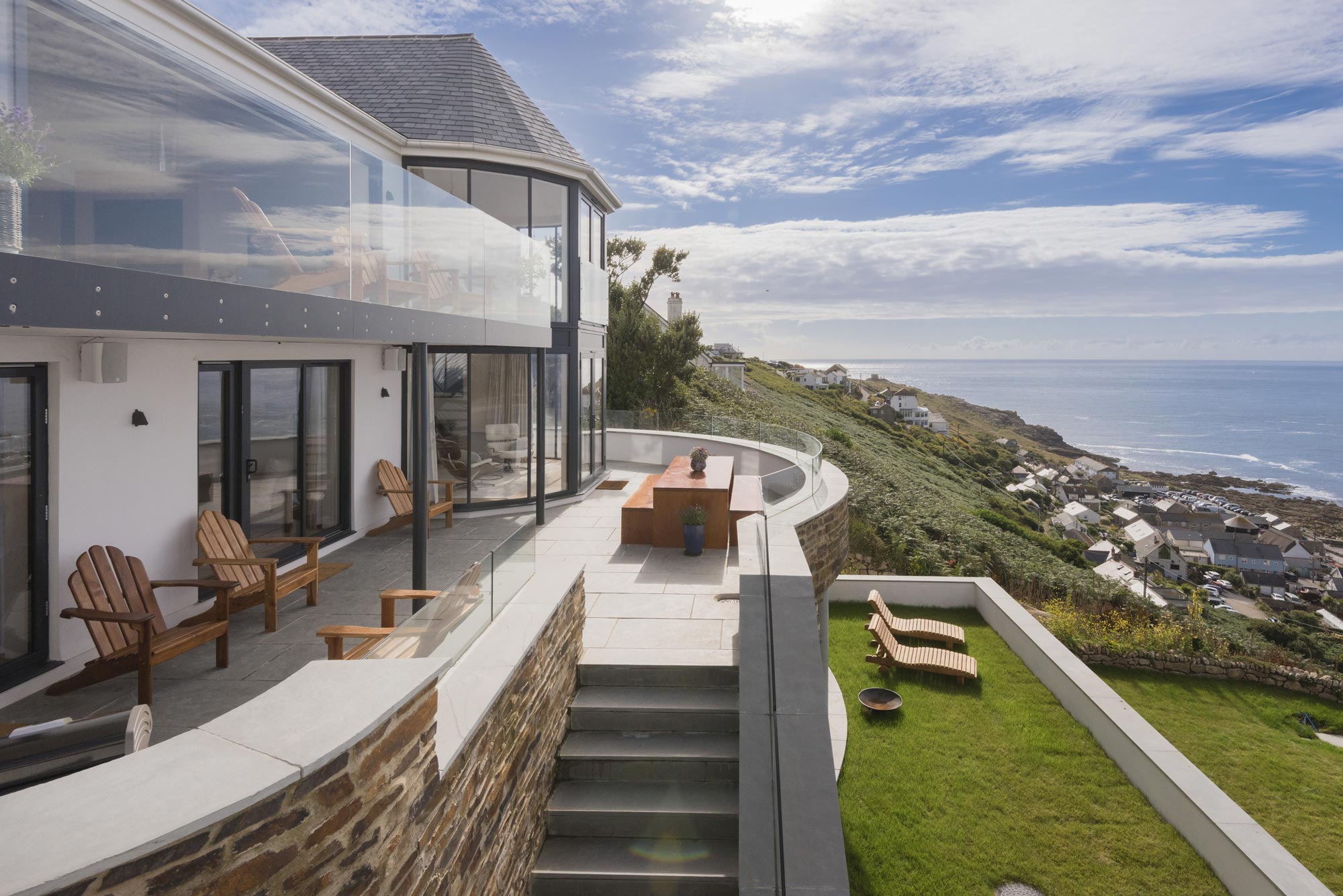A Striking Modern Stone House with Luminous Interior and Sea Views in Sennen Cove by Laurence Associates (6)