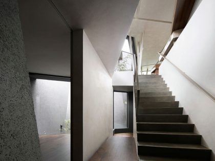 A Striking and Beautiful Geometric Home with Unique Angular walls in Meguro, Japan by ARTechnic Architects (12)