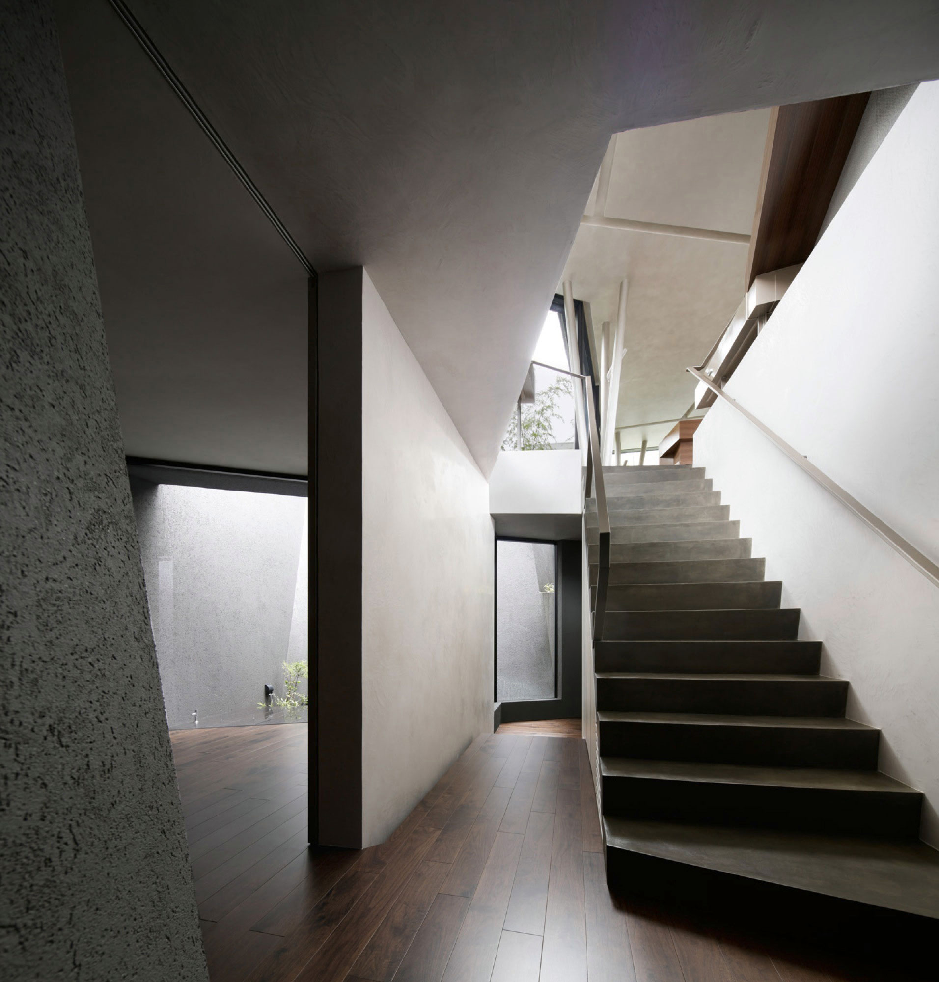 A Striking and Beautiful Geometric Home with Unique Angular walls in Meguro, Japan by ARTechnic Architects (12)