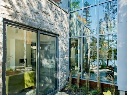 A Stunning Contemporary Home with Large Terrace Nestled in the Woods of Harrington, Quebec by Boom Town (12)