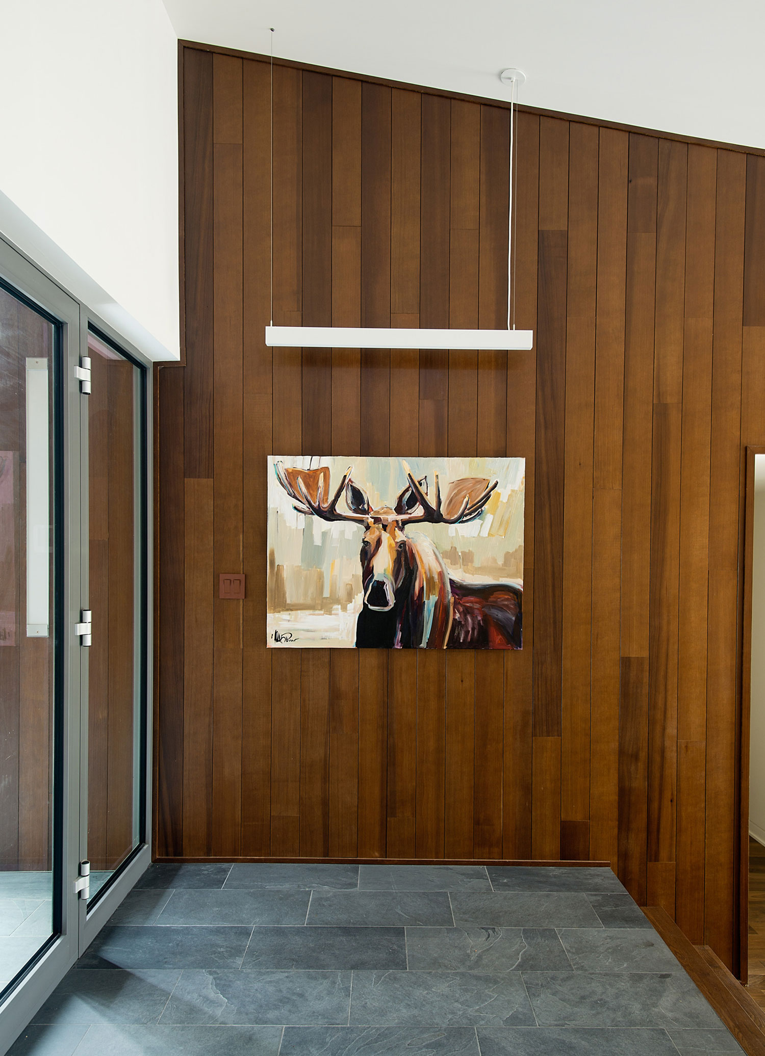 A Stunning Contemporary Home with Large Terrace Nestled in the Woods of Harrington, Quebec by Boom Town (15)