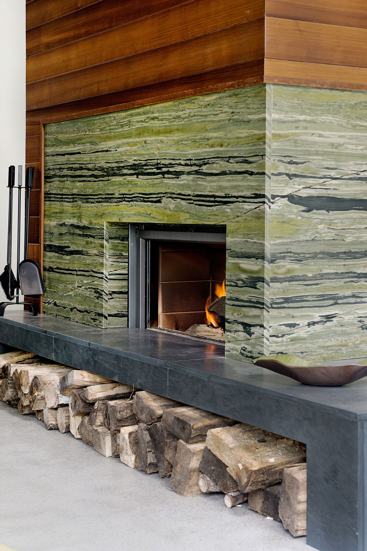 A Stunning Contemporary Home with Large Terrace Nestled in the Woods of Harrington, Quebec by Boom Town (17)