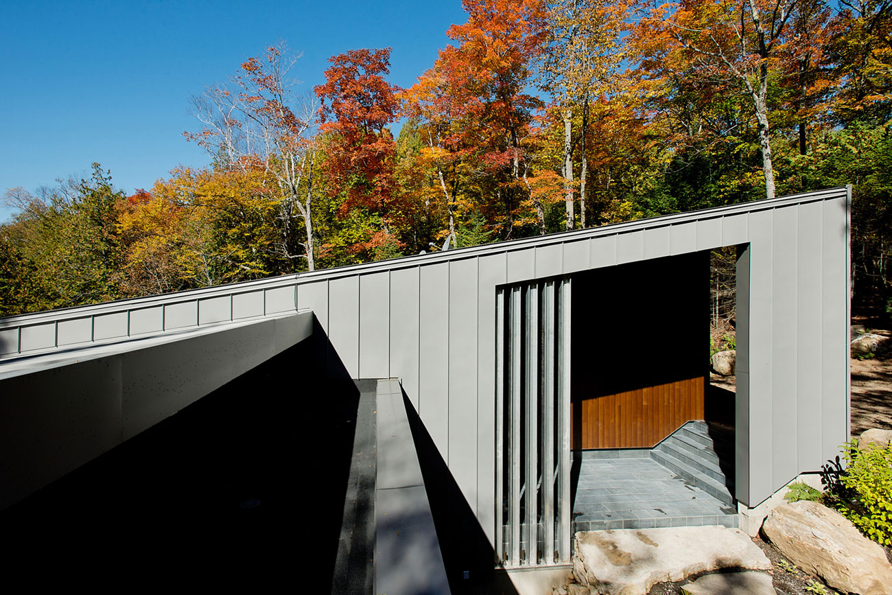 A Stunning Contemporary Home with Large Terrace Nestled in the Woods of Harrington, Quebec by Boom Town (2)