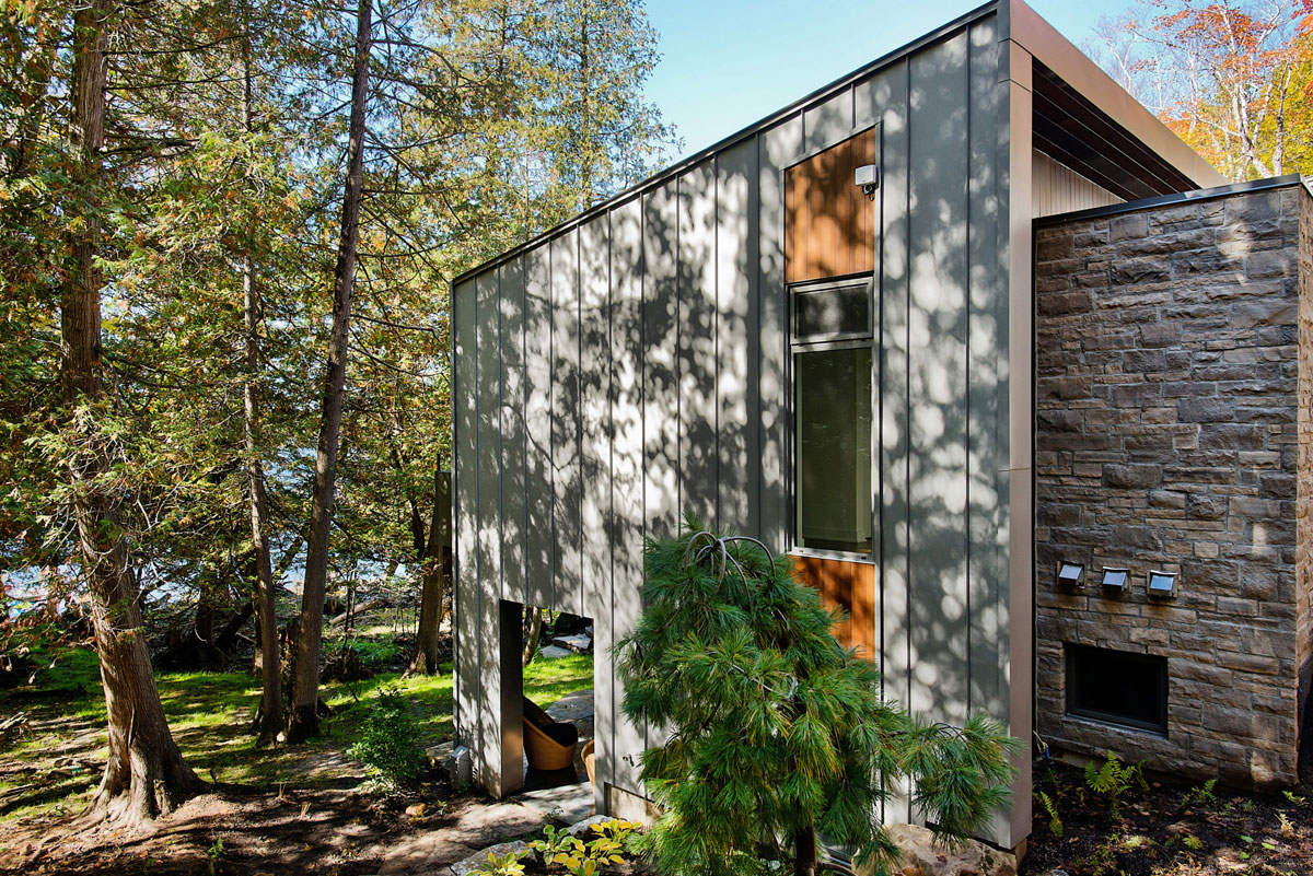 A Stunning Contemporary Home with Large Terrace Nestled in the Woods of Harrington, Quebec by Boom Town (3)
