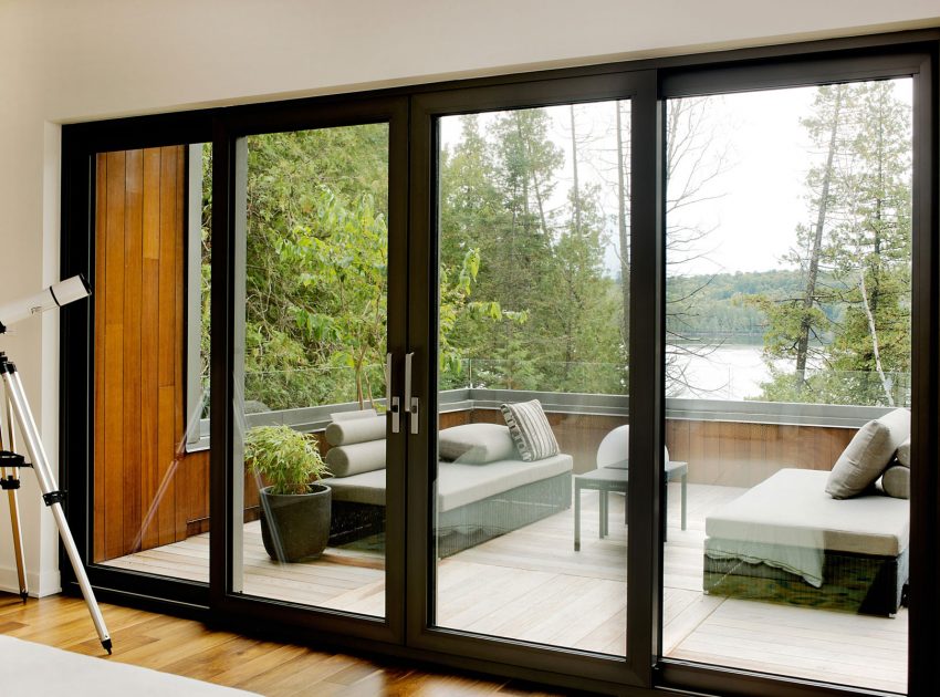 A Stunning Contemporary Home with Large Terrace Nestled in the Woods of Harrington, Quebec by Boom Town (32)