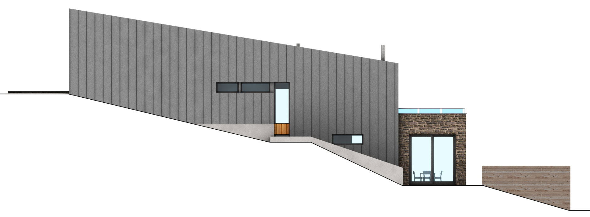 A Stunning Contemporary Home with Large Terrace Nestled in the Woods of Harrington, Quebec by Boom Town (38)