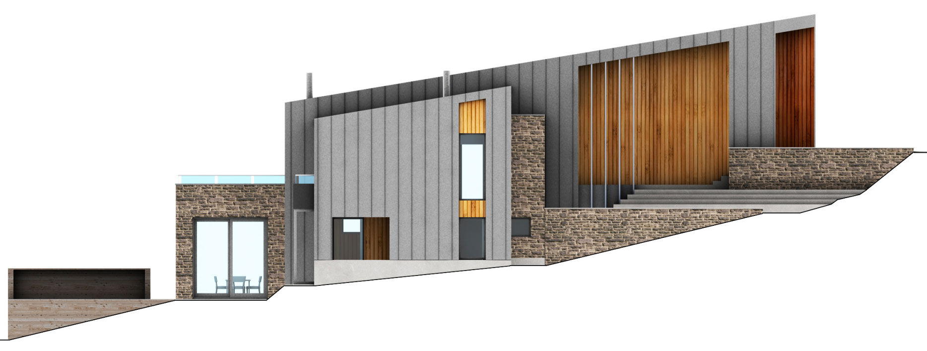 A Stunning Contemporary Home with Large Terrace Nestled in the Woods of Harrington, Quebec by Boom Town (39)