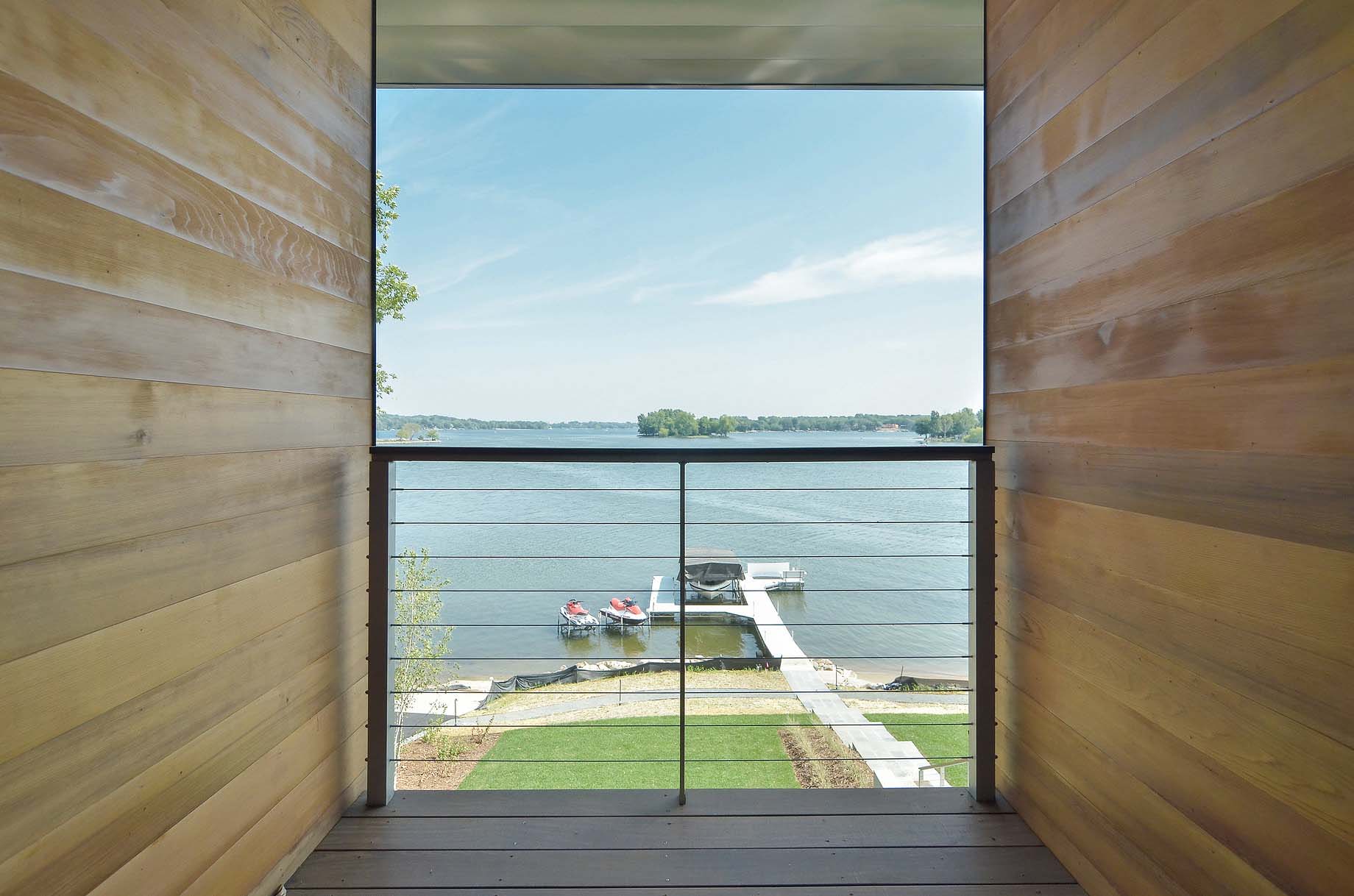 A Stunning Glass Lake House with Modern Silhouette of Earthy Materials in Minnesota by Rosenow | Peterson Design (42)