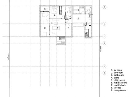 A Stunning Modern Bungalow with Red Brick and Concrete Structure in Singapore by ipli architects (13)