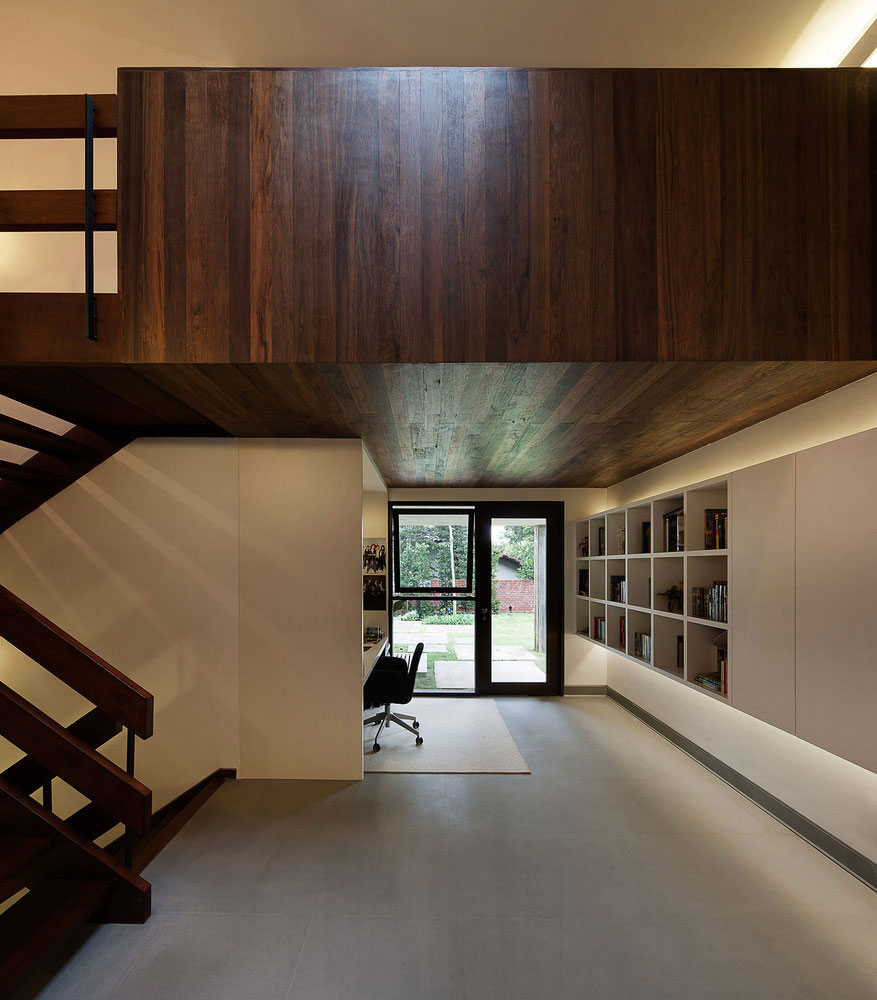 A Stunning Modern Bungalow with Red Brick and Concrete Structure in Singapore by ipli architects (7)
