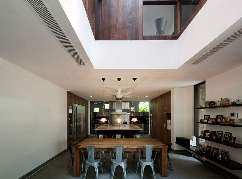A Stunning Modern Bungalow with Red Brick and Concrete Structure in Singapore by ipli architects (8)
