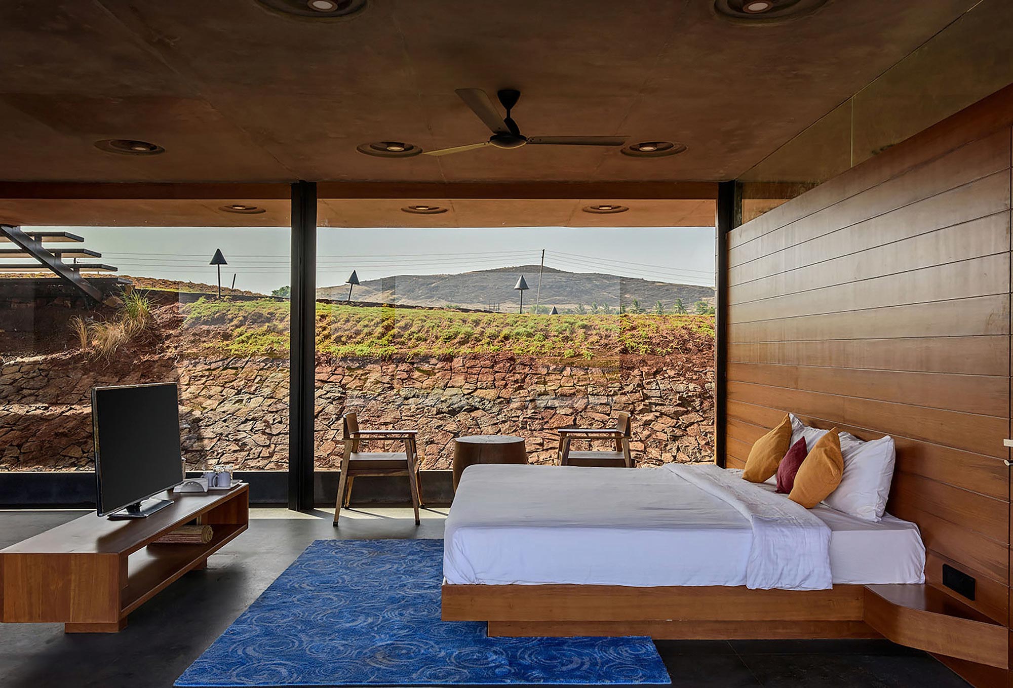 A Stunning Modern Concrete Home with Simple Interiors in Nashik, India by Ajay Sonar (11)