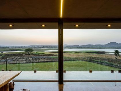 A Stunning Modern Concrete Home with Simple Interiors in Nashik, India by Ajay Sonar (8)