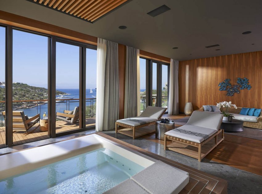 A Stunning Waterfront Resort Overlooking the Spectacular Ocean Views in Bodrum, Turkey by Antonio Citterio Patricia Viel (38)