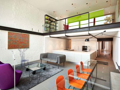 A Stylish, Bright and Colorful Home of Strong Contrasts in Washington, D.C. by KUBE Architecture (1)