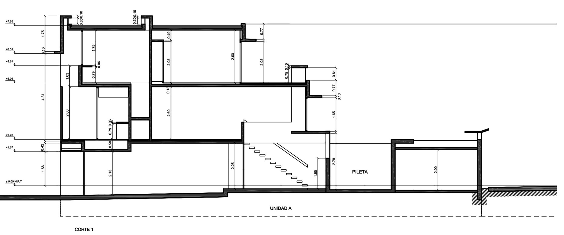 A Stylish Concrete House with a Courtyard and Pool in Buenos Aires by BAK Arquitectos (35)