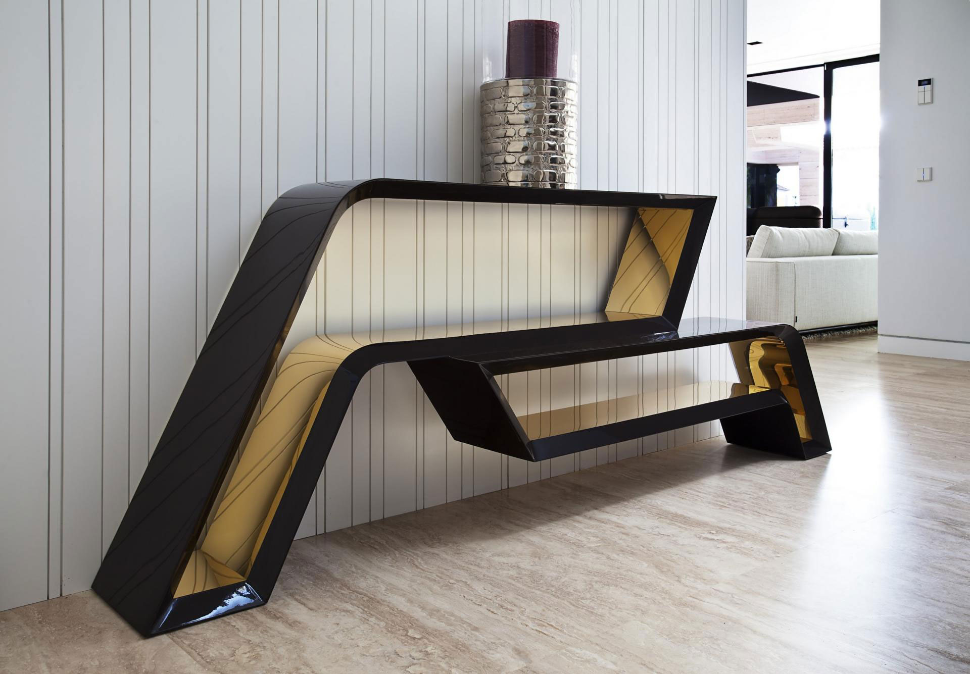 A Stylish Contemporary Concrete House with Black Glass and Marble Facade in Seville by A-cero (29)