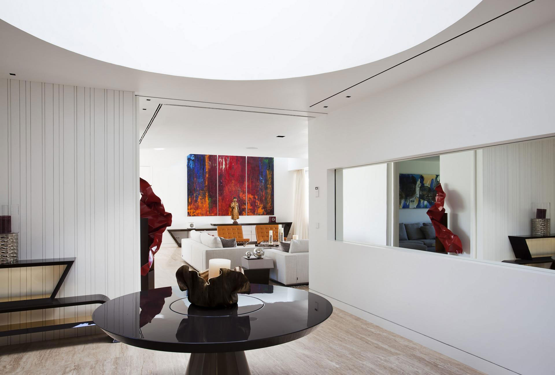 A Stylish Contemporary Concrete House with Black Glass and Marble Facade in Seville by A-cero (30)