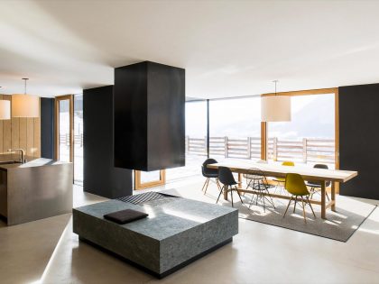 A Stylish Contemporary Home with Natural Stone Walls in Neustift, Italy by Bergmeister Wolf Architekten (10)