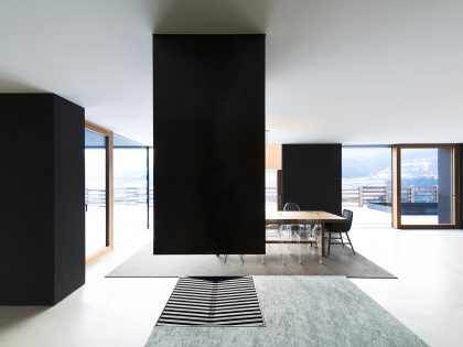 A Stylish Contemporary Home with Natural Stone Walls in Neustift, Italy by Bergmeister Wolf Architekten (11)