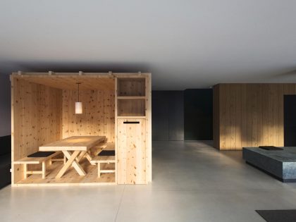 A Stylish Contemporary Home with Natural Stone Walls in Neustift, Italy by Bergmeister Wolf Architekten (12)