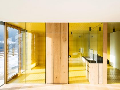 A Stylish Contemporary Home with Natural Stone Walls in Neustift, Italy by Bergmeister Wolf Architekten (14)