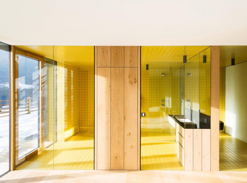 A Stylish Contemporary Home with Natural Stone Walls in Neustift, Italy by Bergmeister Wolf Architekten (14)